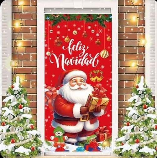 PUERTA MAGIA NAVIDEÑA- FUNDAS NAVIDEÑAS