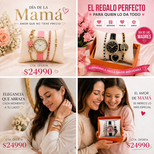 Set Clock - Love™ Reloj + Pulseras Elegantes