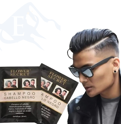 Caja 12 und Shampoo Canas Cabello Negro
