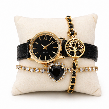 Set Clock - Love™ Reloj + Pulseras Elegantes