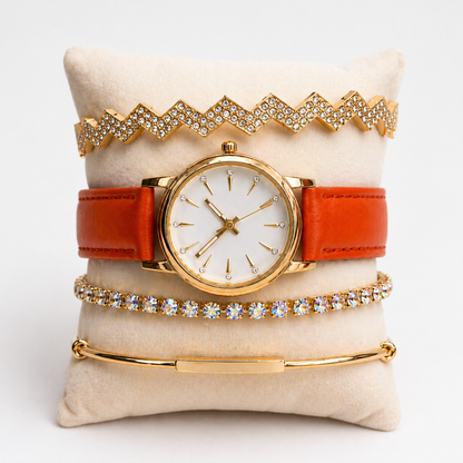 Set Clock - Love™ Reloj + Pulseras Elegantes